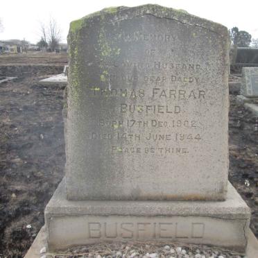 BUSFIELD Thomas Farrar 1902-1944