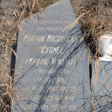 CARMEL Martha Magdalena nee VOSLOO 1907-1946