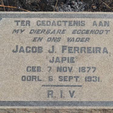 FERREIRA Jacob J. 1877-1931