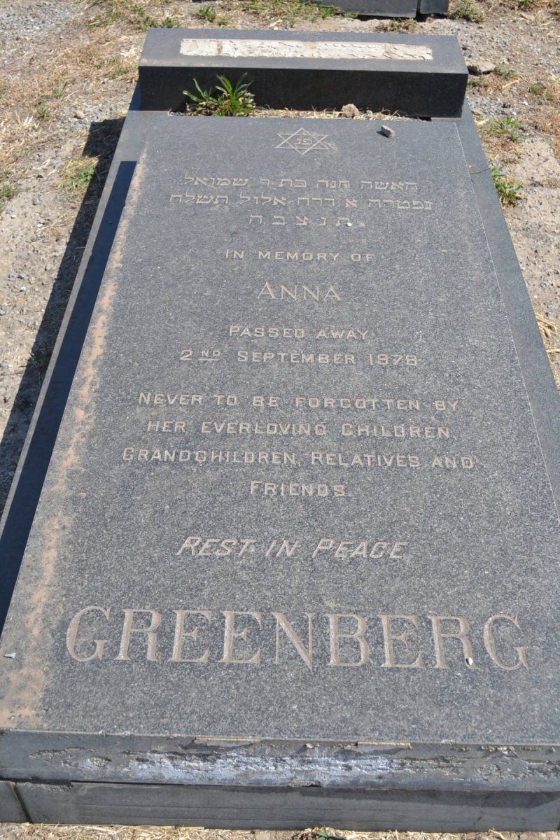 GREENBERG Anna -1978