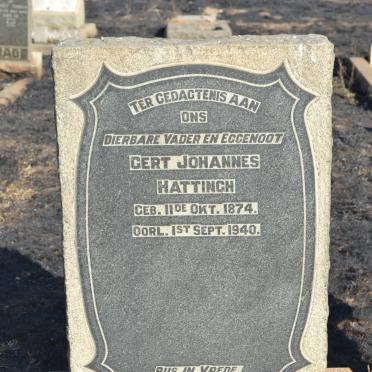HATTINGH Gert Johannes 1874-1940