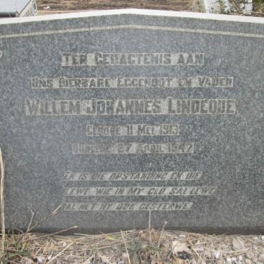 LINDEQUE Willem Johannes 1913-1947