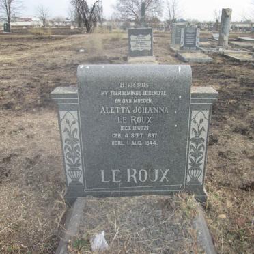 ROUX Aletta Johanna, le nee BRITZ 1897-1944