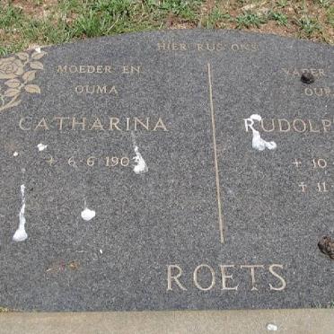 ROETS Rudolph 1895-1975 &amp; Catharina 1903-