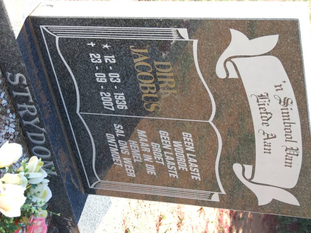 STRYDOM Dirk Jacobus 1936-2007