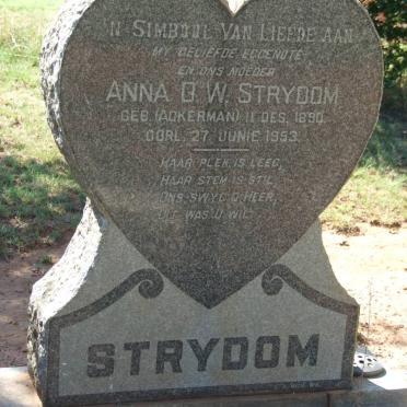 STRYDOM Anna D.W. nee ACKERMAN 1890-1953