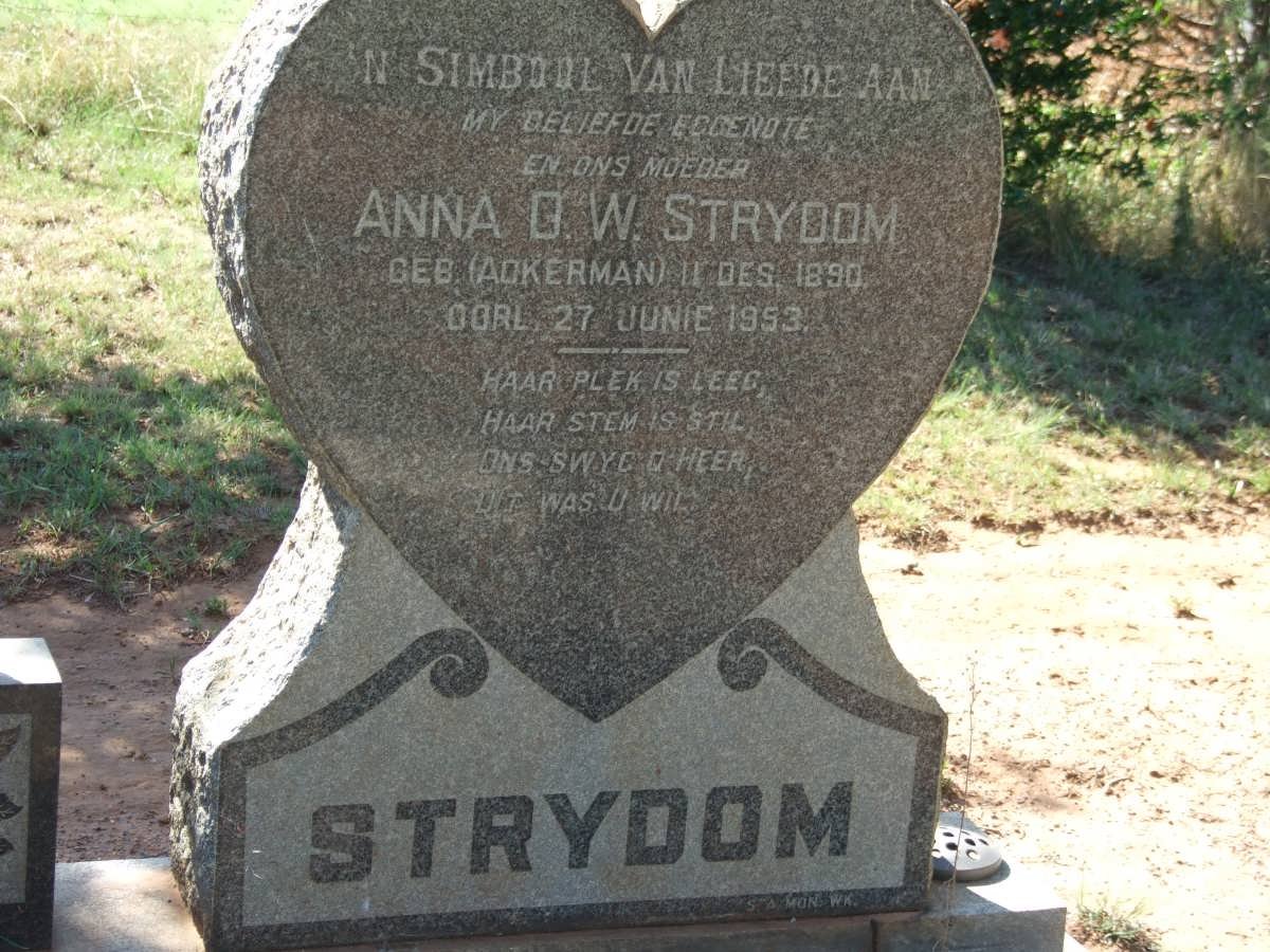 STRYDOM Anna D.W. nee ACKERMAN 1890-1953
