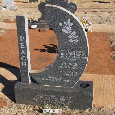 PEACH Gerrie 1932-2008