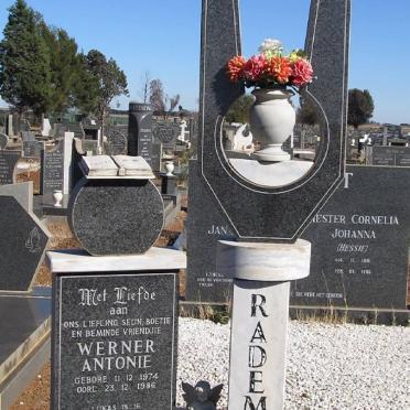 RADEMAN Werner Antonie 1974-1986
