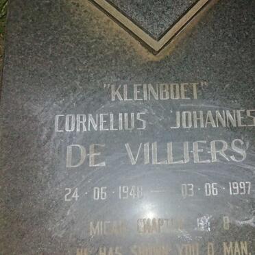 VILLIERS Cornelius Johannes, de 1948-1997