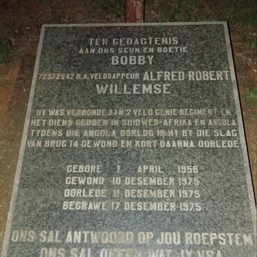 WILLEMSE Alfred Robert 1956-1975