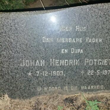 POTGIETER Johan Hendrik 1903-1975