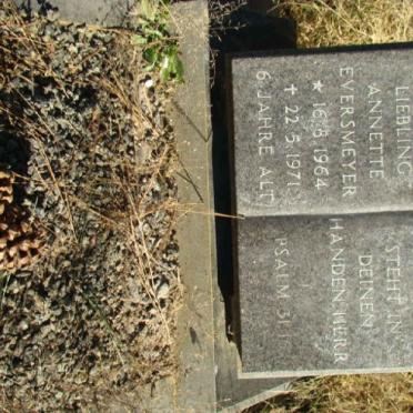 EVERSMEYER Annette 1964-1971