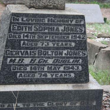 JONES Gervais Bolton -1943 &amp; Edith Sophia -1942