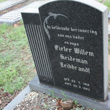 LEIBBRANDT Pieter Willem Heideman 1916-1983