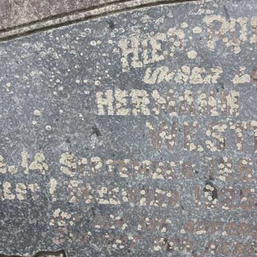 WESTERMEYER Herman 1857-1925