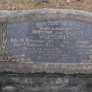 WESTERMEYER Herman 1857-1925 &amp; Lisette 1860-1944