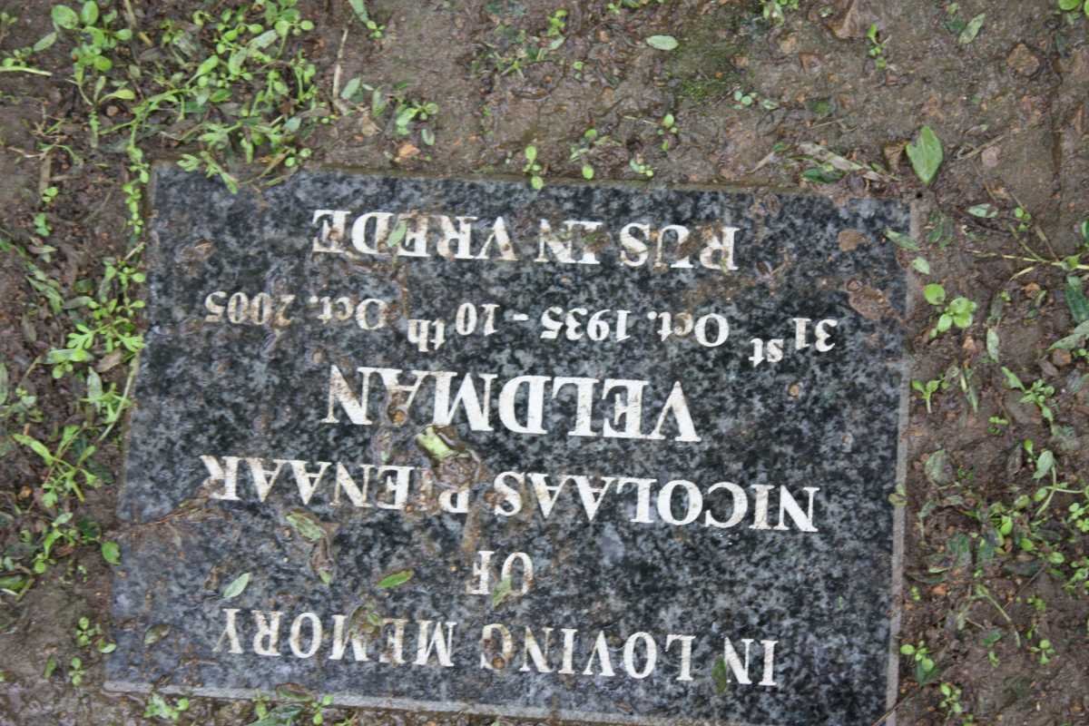 VELDMAN Nicolaas Pienaar 1935-2005