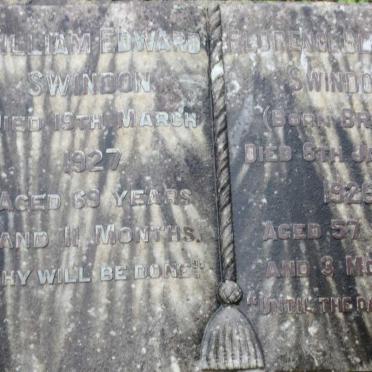 SWINDON William Edward -1927 &amp; Florence Blanche BROWN -1926