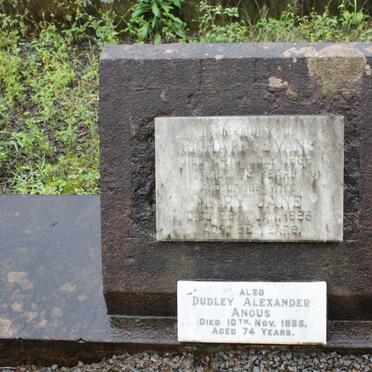 EVANS Richard -1938 &amp; Mary Jane -1985 :: ANGUS Dudley Alexander  -1965