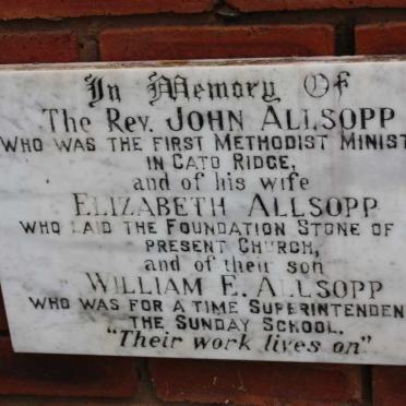 ALLSOPP John &amp; Elizabeth :: ALLSOPP William E.