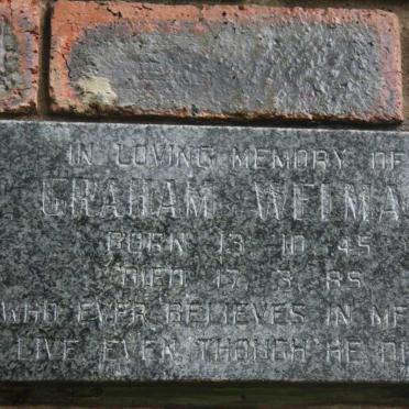 WELMAN Graham 1945-1989