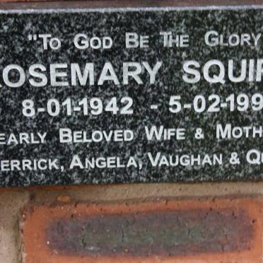 SQUIRES Rosemary 1942-1990