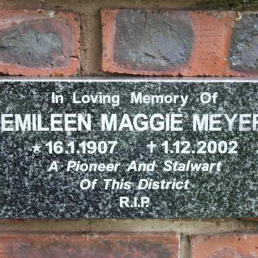 MEYER Emileen Maggie 1907-2002