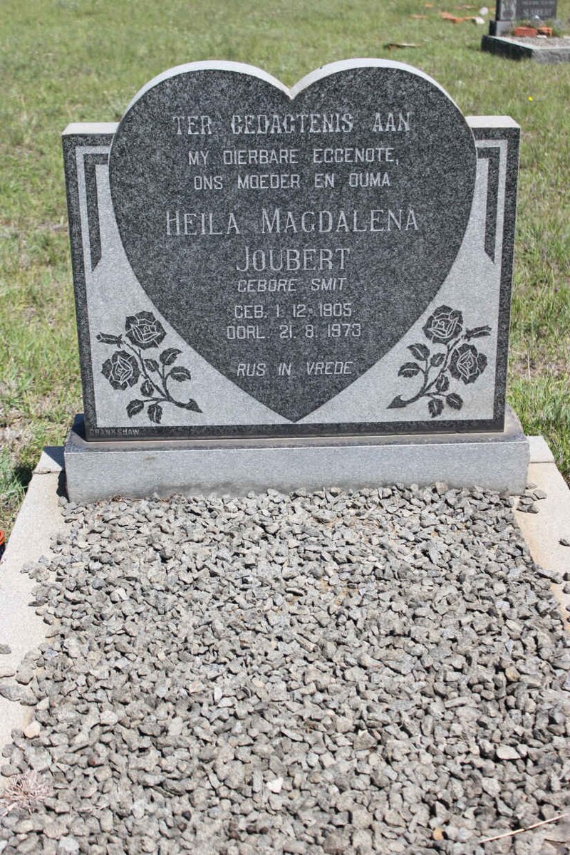 JOUBERT Heila Magdalena nee SMIT 1905-1973