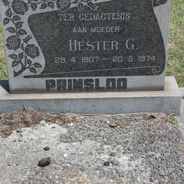 PRINSLOO Hester G. 1907-1974