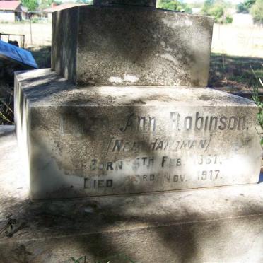 ROBINSON Eliza Ann nee HARDMAN 1861-1917