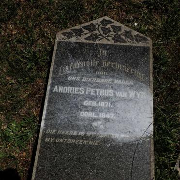 WYK Andries Petrus, van 1871-1947