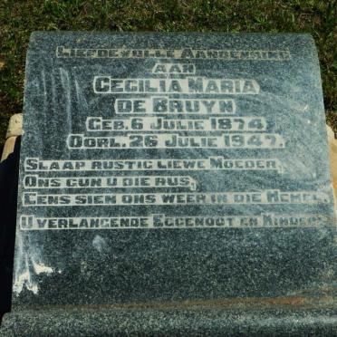 BRUYN Cecilia Maria, de 1874-1947