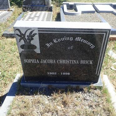 BRICK Gerald William 1895-1964 &amp; Sophia Jacoba Christina 1902-1996