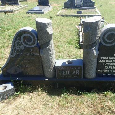 PEDLAR Greyling 1918-1971 &amp; Sarie 1923-2011