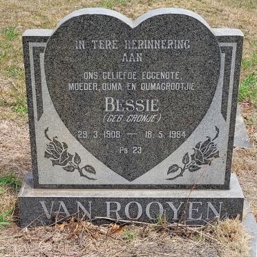ROOYEN Bessie, van nee CRONJE 1908-1984