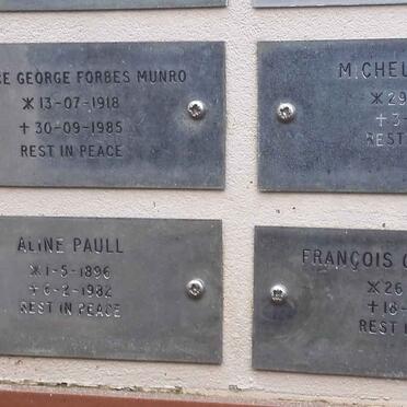 MUNRO :: POUSSON :: PAULL