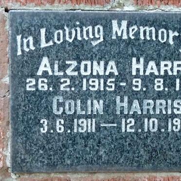 HARRIS Colin 1911-1992 &amp; Alzona 1915-1990