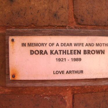 BROWN Dora Kathleen 1921-1989