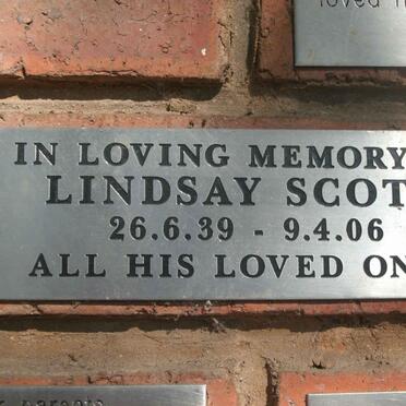 SCOTT Lindsay 1939-2006