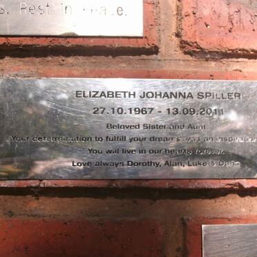 SPILLER Elizabeth Johanna 1967-2011