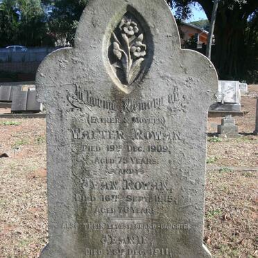 ROWAN Walter -1909 &amp; Jean -1915 :: ROWAN Jeanie -1911