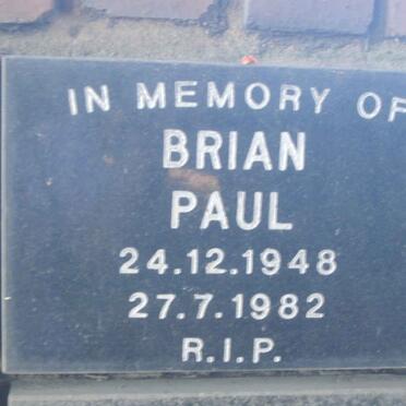 PAUL Brian 1948-1982