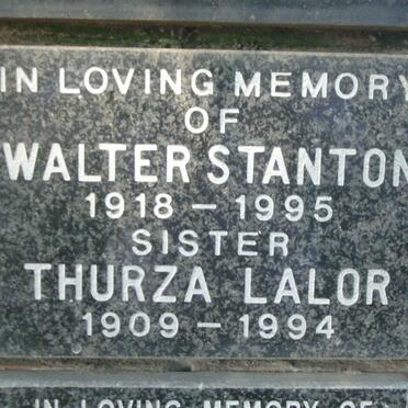 STANTON Walter 1918-1995 :: LALOR Thurza 1909-1994