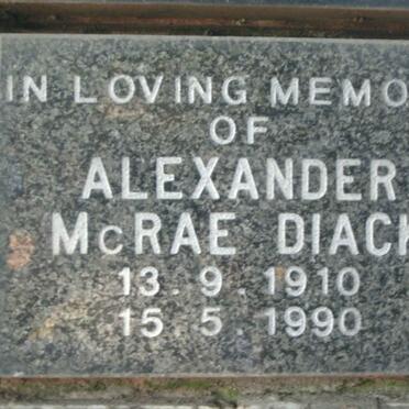 DIACK Alexander McRae 1910-1990