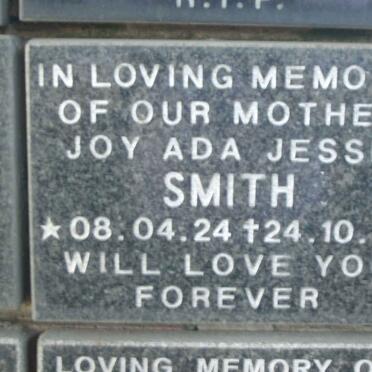 SMITH Joy Ada Jesse 1924-1997