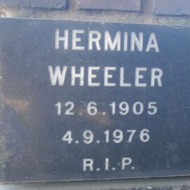 WHEELER Hermina 1905-1976