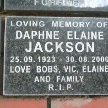 JACKSON Daphne Elaine 1923-2006