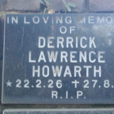 HOWARTH Derrick Lawrence 1926-1986