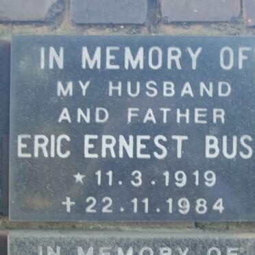 BUSH Eric Ernest 1919-1984